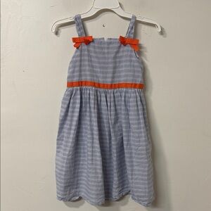 Gymboree Blue and Orange Striped Dress